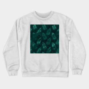 Floral Green On Crewneck Sweatshirt